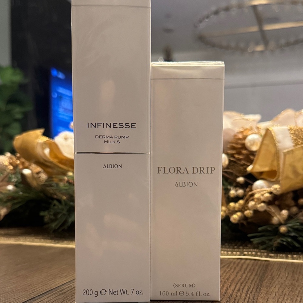 Albion Infinisse and Flora Drip Skincare Duo